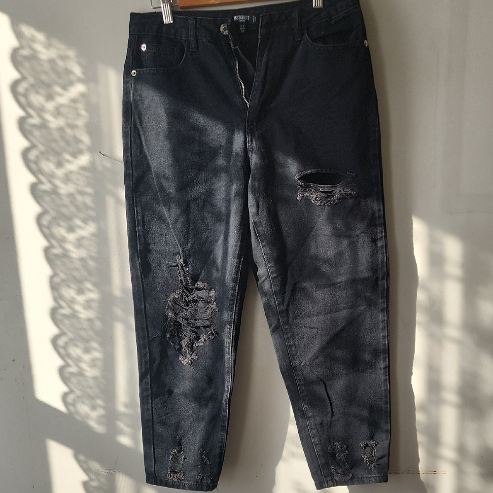 Missguided Black Denim Jeans